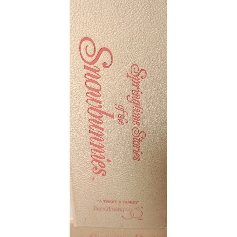 Dept. 56 Springtime Stories of the Snowbunnies "A Tisket, A Tasket" Decor - Picture 2 of 4